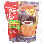 Tyson  fully cooked chicken nuggets, breaded nugget shaped chicke32-oz