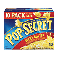 Pop-secret  extra butter popcorn, 10 pack value size 32oz