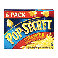 Pop-secret  extra butter microwave popcorn, 6 3.5-oz. bags 19.2oz