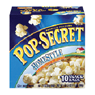 Pop-secret Homestyle popcorn made with a sprinkle of salt and a 17.5oz