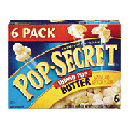 Pop-secret  jumbo pop butter premium popcorn, 6 3.2 oz bags 3.2oz