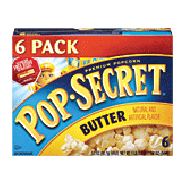 Pop-secret  butter popcorn, 6 pack 19.2oz