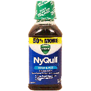 Vicks NyQuil cold & flu nighttime relief liquid, acetaminophen,12fl oz