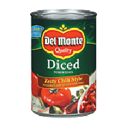 Del Monte Tomatoes Diced Zesty Chili Style  14.5oz