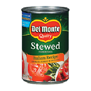 Del Monte Tomatoes Stewed Italian Recipe w/Basil Garlic & Oregan14.5oz