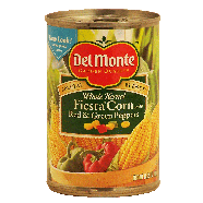 Del Monte Fiesta Corn Whole Kernel w/Red & Green Peppers  15.25oz