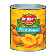 Del Monte  peach halves from California, yellow cling in light sy106oz