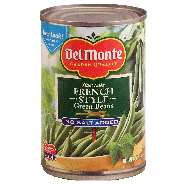 Del Monte  no salt french style green beans  14.5oz