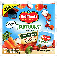 Del Monte Fruit Burst Squeezers apple-cinnamon flavor fruit & ve12.8oz