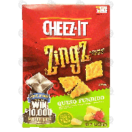Sunshine Cheez-It zing; queso fundido baked snack crackers, whit12.4oz