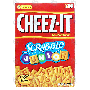 Sunshine Cheez-It Scrabble Junior;  baked snack crackers 12.4oz