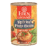 Eden Organic refried pinto beans, lightly salted 16oz