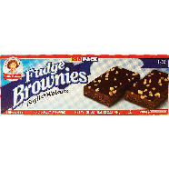 Little Debbie  12 fudge brownies sprinkled with chopped nuts, indi28oz