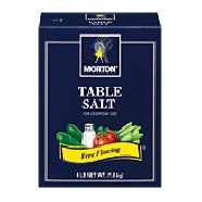 Morton  free flowing table salt 4lb