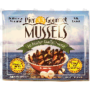 Pier 33 Gourmet Mussels fully cooked mussels in butter garlic sauce1lb