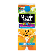 Minute Maid Premium kids+;100% orange juice, pulp free 59fl oz