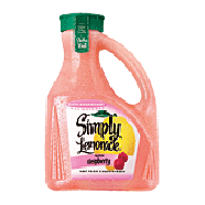 Simply Lemonade  all natural lemonade with raspberry 89fl oz