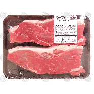 Value Center Market  beef strip steak, boneless, price per pound 1lb