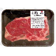 Value Center Market  beef new york strip steaks, bone-in, price per1lb