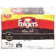 Keurig Folgers Black Silk; dark roast coffee, 12 K-Cups 3.38-oz