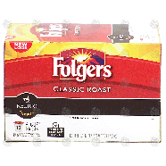 Keurig Folgers classic roast; medium roast coffee, 12 k-cups 3.38-oz