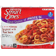 Weight Watchers Smart Ones spaghetti with meat sauce, with oni10.25-oz