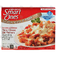 Weight Watchers Smart Ones three cheese ziti marinara topped with 9-oz