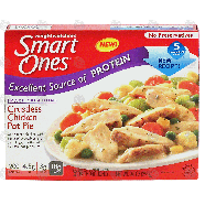 Weight Watchers Smart Ones crustless chicken pot pie with a mix of9-oz