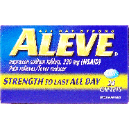 Aleve All Day Strong naproxen sodium caplets, 220 mg pain reliever24ct