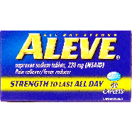 Aleve All Day Strong naproxen sodium caplets, 220 mg pain reliver/50ct
