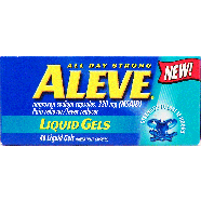 Aleve  pain reliever/fever reducer, naproxen sodium capsules, 220 40ct