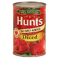 Hunt's  diced tomatoes, no salt added  14.5oz