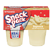 Snack Pack  tapioca pudding, 4 3.25-oz. cups. 13oz