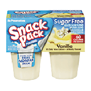 Snack Pack  sugar free vanilla pudding, 4 3.25-oz. cups 13oz