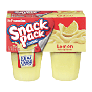 Snack Pack  lemon pudding, 4-3.25 oz cups 13oz
