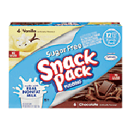 Snack Pack  sugar free pudding, 6 vanilla, 6 chocolate 39oz