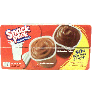 Snack Pack  pudding 18-milk chocolate and 18-chocolate fudge, 368.43lb