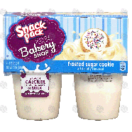 Snack Pack Bakery Shop frosted sugar cookie pudding , 4- 3.25 oz c13oz