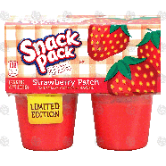 Snack Pack  strawberry patch pudding, 4- 3.25 oz cups 13oz