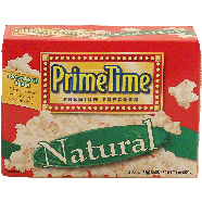 Prime Time  natural microwave popcorn, 3-2.4 oz bags, 100% whole 7.2oz