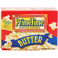 Prime Time  butter microwave popcorn, 3 2.4-ounce bags, 100% whol7.2oz