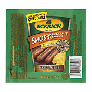 Eckrich Smok-Y breakfast sausage, cheddar, naturally hardwood smo8.3oz
