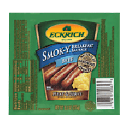 Eckrich Smok-Y breakfast sausage, beef, naturally hardwood smoked8.3oz