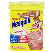 Nestle Nesquik strawberry flavor mix, 19 servings 8-oz