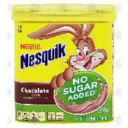 Nestle Nesquik chocolate no sugar added powder, 41 servings 16-oz
