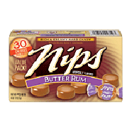 Nips  butter rum rich & creamy hard candy  4oz