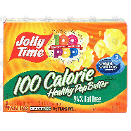 Jolly Time Microwave Pop Corn Healthy Pop Butter 100 Calorie, 4 m4.8oz
