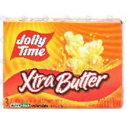 Jolly Time Microwave Pop Corn xtra butter 3pk