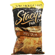 Stacy's Multigrain pita chips made from a blend of 6 grains topped 8oz