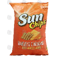 Sun Chips  harvest cheddar flavored multi grain snack chips 7oz